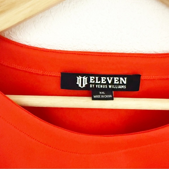 NWT Eleven By Venus Williams Cherry Tomato Cropped Tee, Size XXL - Picture 4 of 9